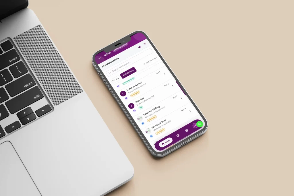 HubSpark App - All Conversation Page