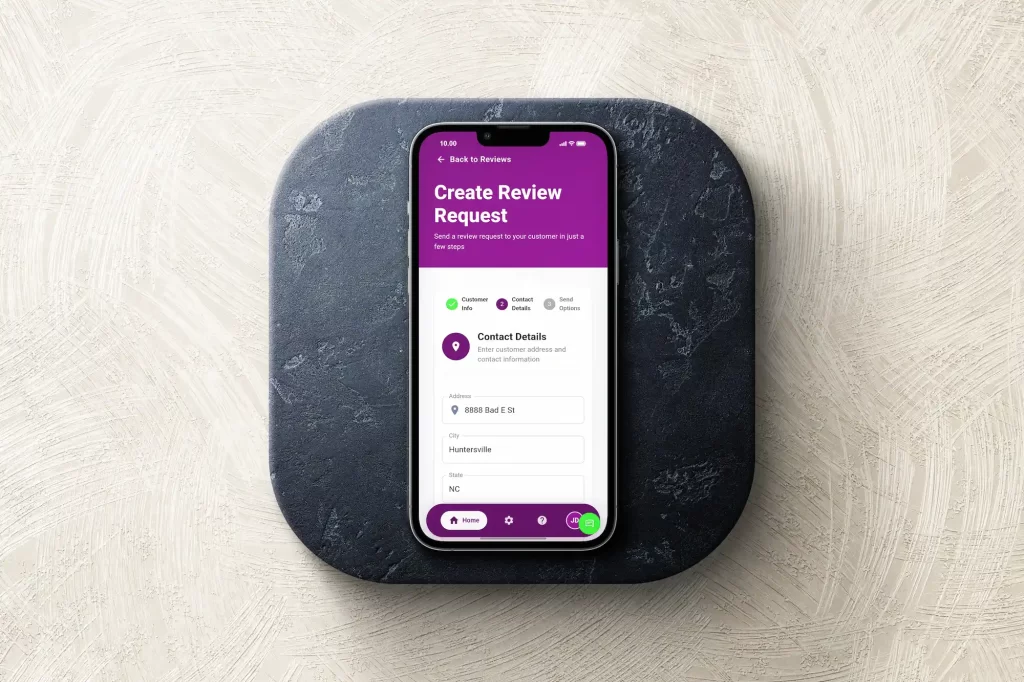 HubSpark App - Create Review Request
