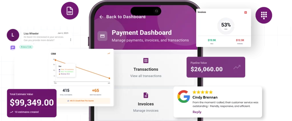 Hubspark App - Payment Dashboard