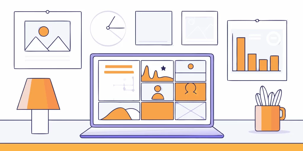 Laptop displaying analytics charts for Google Business Profile optimization.